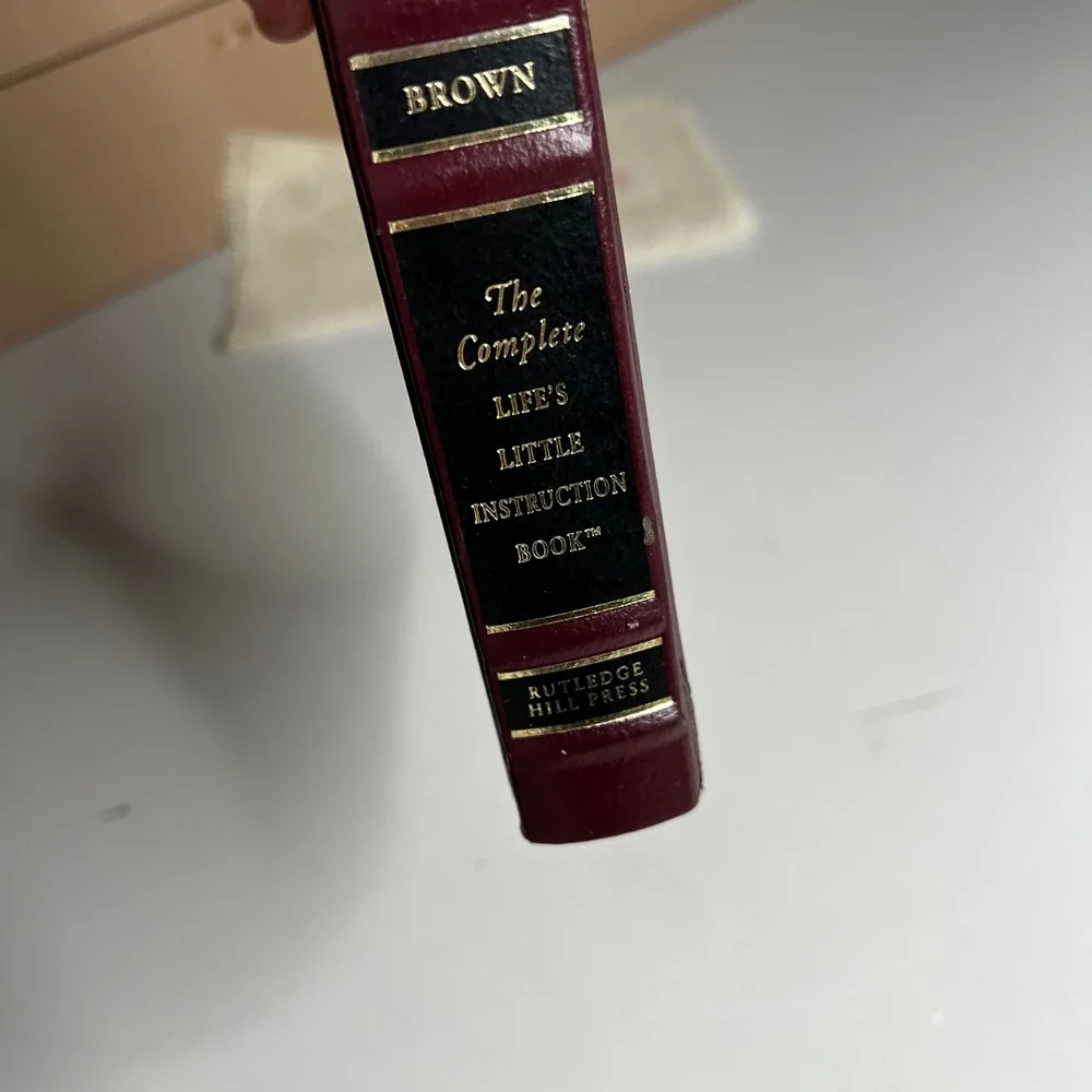 The Complete Lifes Little Instruction Book H Jackson Brown Jr Hardcover Burgundy